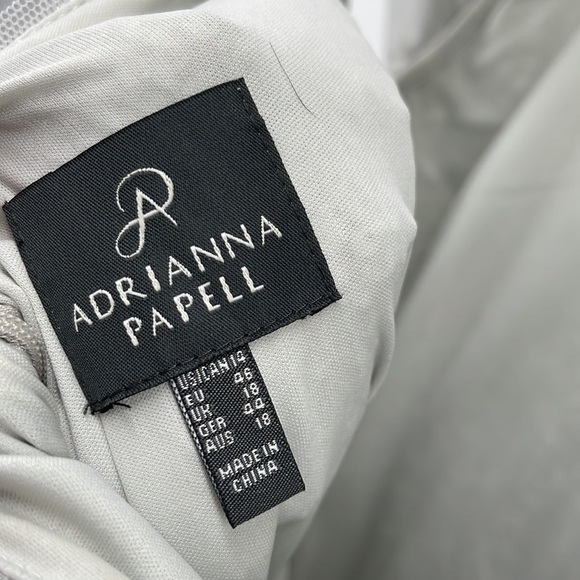 Adrianna Papell Silver Sequin Formal Dress - Picture 4 of 4